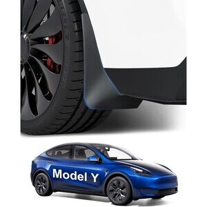 4pcs Mud Flaps for Tesla Model Y 2020-2025 No Drilling Required Splash Guards